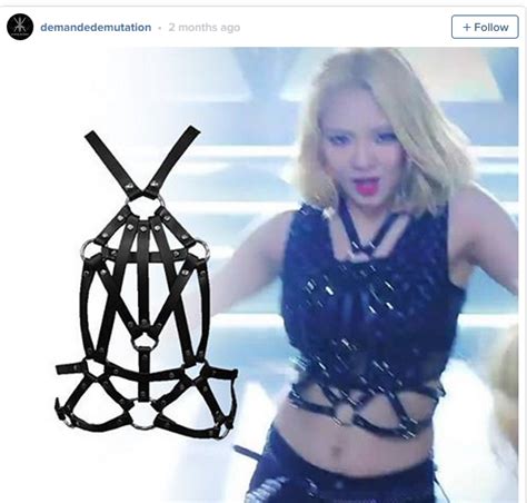 snsds hyoyeon harness snsds mv harness outfit