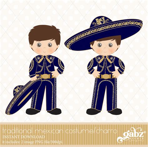 charro gold  navy blue mexican folklore clipart gold etsy singapore