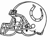 Coloring Pages Colts Helmet Football Steelers College Logo Indianapolis Bengals Green Bay Cincinnati Packers Redskins Broncos Dame Helmets Nfl Printable sketch template
