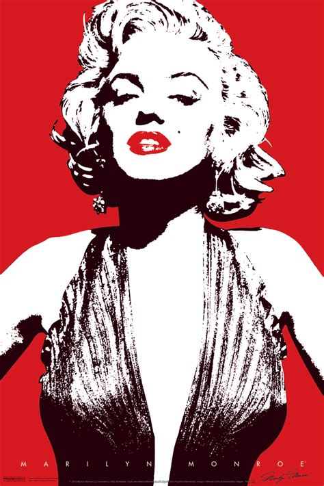 Marilyn Monroe Red Pop Art Lips Hollywood Sex Symbol