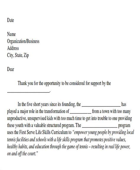 sample event proposal letter templates  ms word google