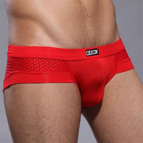 5pcs Lot Brand New Men S Solid Modal Briefs Cockcon Sexy Mesh Underwear