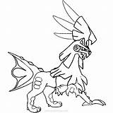 Psyduck Xcolorings Silvally Midnight Lycanroc sketch template