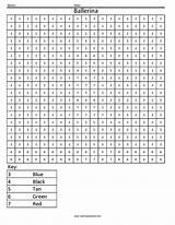 Number Coloring Color Pixel Pages Printable Math Worksheets Mystery Kids Numbers Worksheet Printables Ballerina Superhero Deadpool Book Advanced Difficult Colouring sketch template