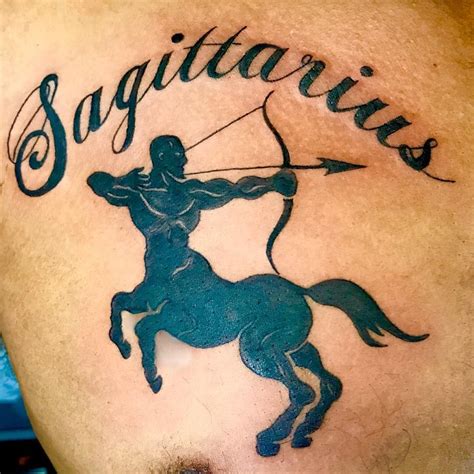 Sagittarius Tattoo Ink Tat Chest Zodiac Asseenincolumbus 614