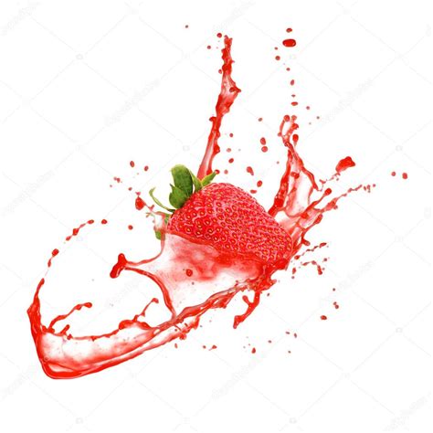 strawberry splash stock photo  jagcz