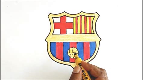 How To Draw The Fc Barcelona Logo Youtube