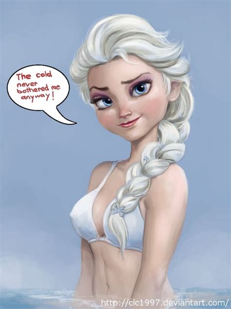 Elsa In A Bikini By Clc1997 On Deviantart