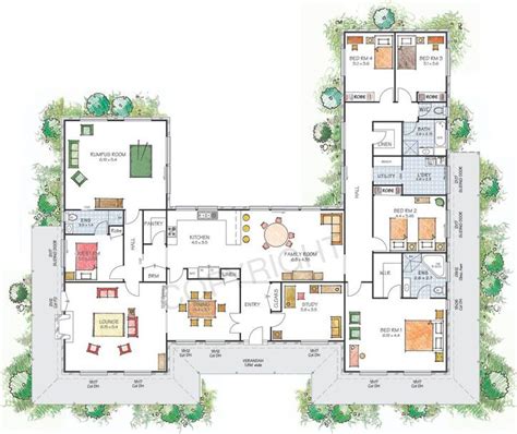 house plans  shaped  courtyard house plans pinterest