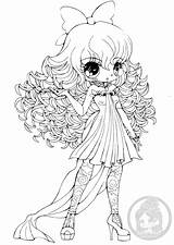 Yampuff Lineart Kawaii Colouring Printable Colorare Personnage Colorier Chibis Puff Yam Immagini Rodo Sitik Oren sketch template