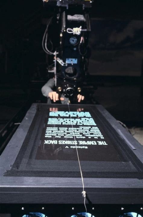 behind the scenes shot of empire strikes back opening