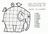 Coloring Elmer Elephant Popular sketch template
