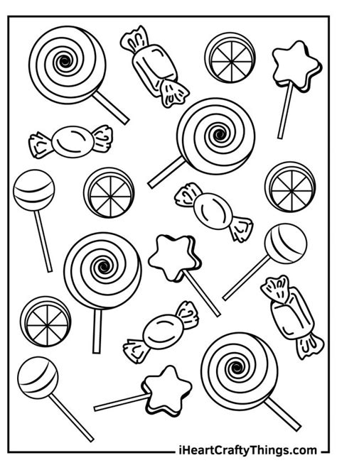 candy coloring pages   printables