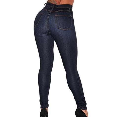 hualong high quality women black high waisted jeans online store for