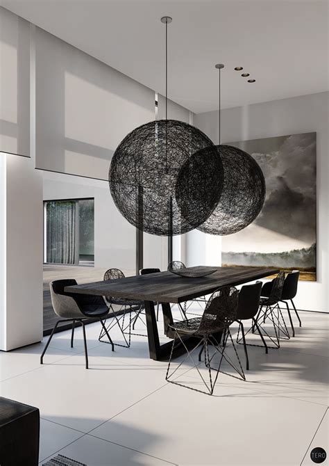 find modern  minimalist dining room designs  enticing decor