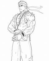 Fighter Ryu Colorir Desenhos Ken Colorironline Chun Necalli sketch template