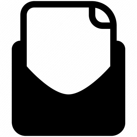 blank mail email message communication file document icon