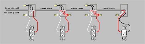 wiring multiple receptacle switched outlet wiring diagram  electrical cables route