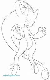 Mewtwo Coloring Pages Getdrawings sketch template