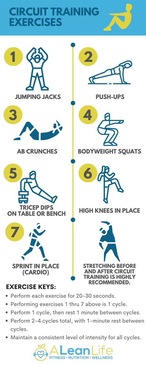 circuit training exercises   youll love   lean life