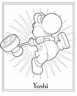 Coloring Pages Mario Super Kids Printable sketch template