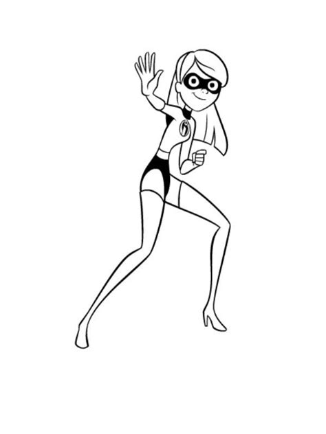 Violet From The Incredibles Coloring Page Download