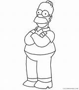 Simpson Homer Coloring Pages Simpsons Coloring4free Christmas Printable Film Tv Template sketch template