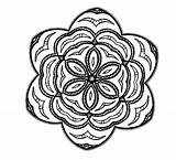 Abstract Coloring Pages Wonderful Flower Illusion Optical sketch template