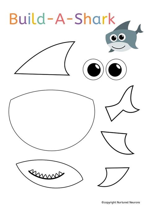 pin  belinda burger  paper crafts shark crafts preschool shark