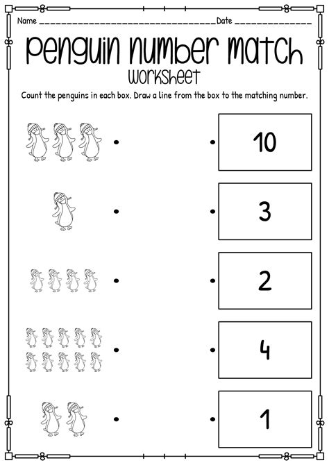 penguin preschool worksheets    worksheetocom