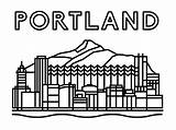 Portland Oregon sketch template