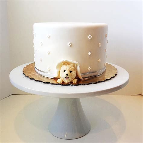 dog wedding cake toppers   pup  part   family dog