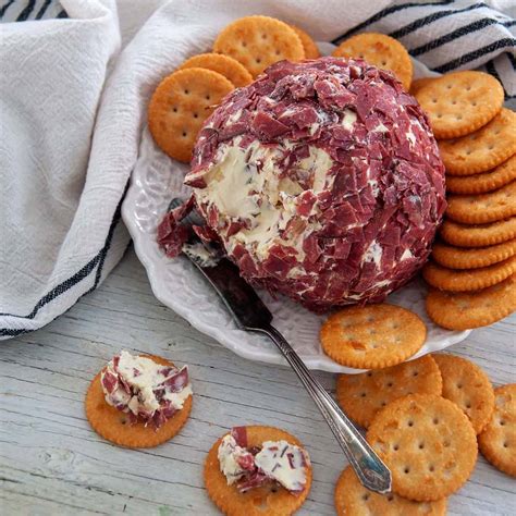 cheese ball  dried beef ramshackle pantry