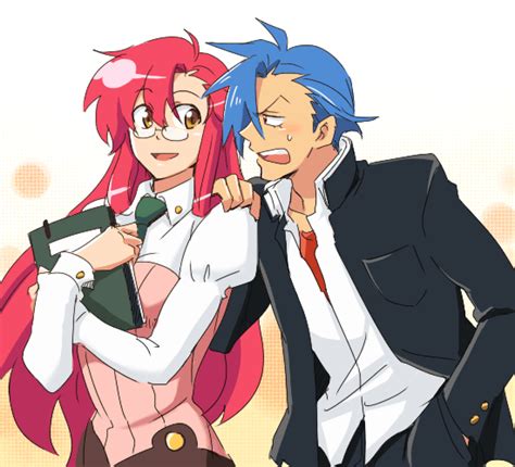 Yoko Littner Kamina And Yomako Tengen Toppa Gurren Lagann Drawn By