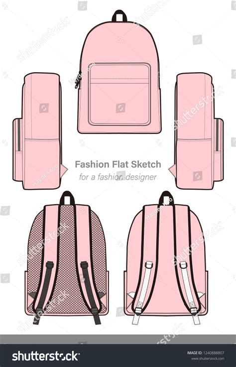 leather backpack template
