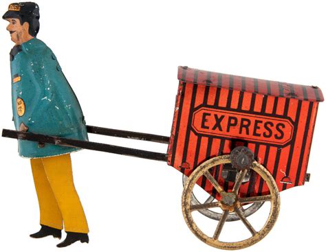 hakes lehmann express porter  cart tin toy