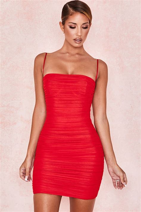 cutesove ruched bodycon mini corset cocktail party dress red cutesove