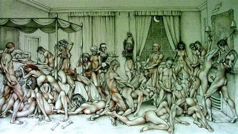 Orgy  In Gallery Urine Art Erotic Art Relating To Pee