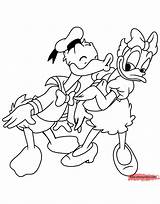 Daisy Donald Duck Coloring Pages Disney Book Kissing Color Choose Board Disneyclips Funstuff sketch template