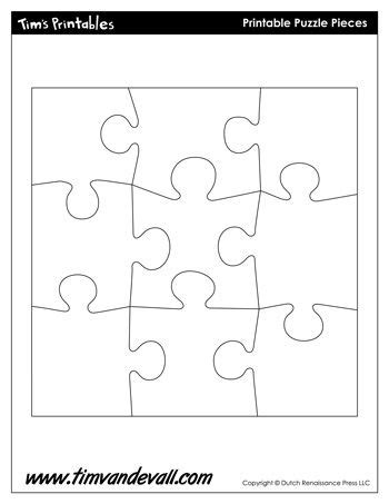 puzzle template tims printables puzzle piece template