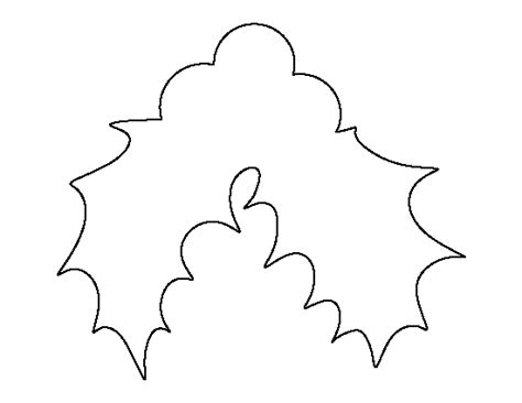 printable holly template