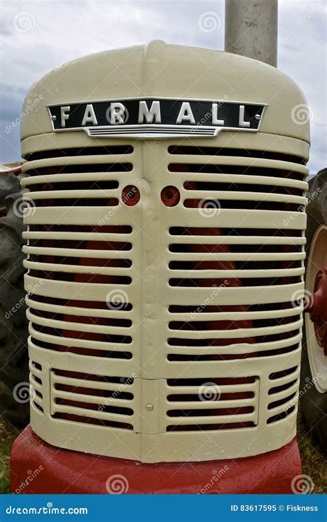 unique farmall restored tractor grill editorial image image  farmall farm