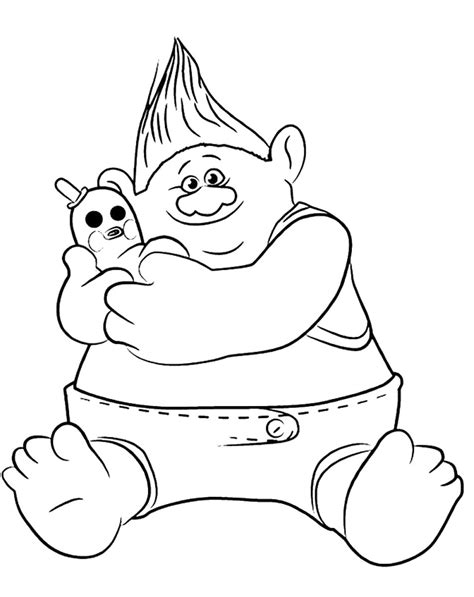 branch trolls coloring page  getdrawings