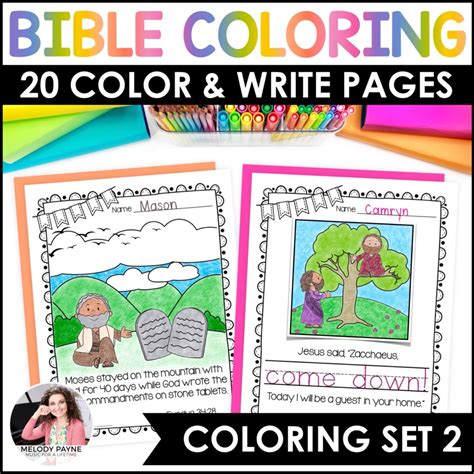 bible coloring pages  kids bible characters abcs verses