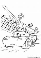 Coloring Pages Disney Mcqueen Lightning Cars Track Race Tree Printable A4 Da Backside Coconut Colorare Drawing Print Color Mustang Train sketch template