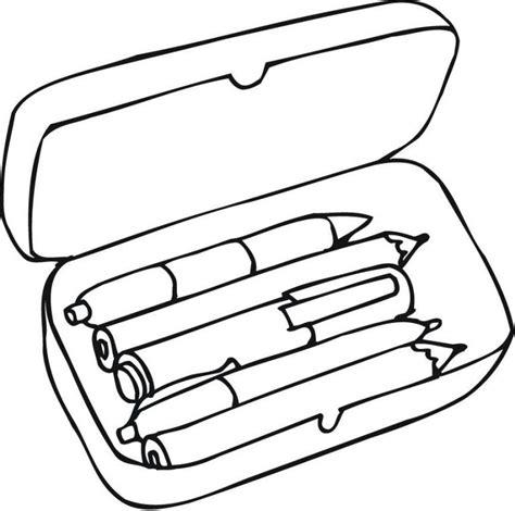 coloring pages  pencil box  preschoolers school coloring pages
