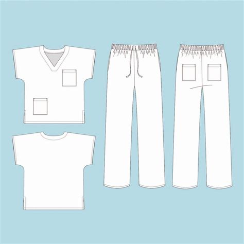 unisex scrubs   foldline scrubs pattern nursing scrubs