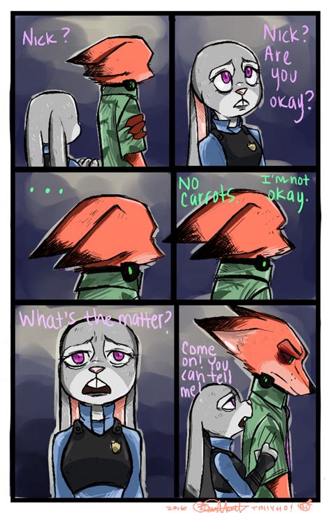 Tired Page One Nick And Judy Comic By Charlotteray On