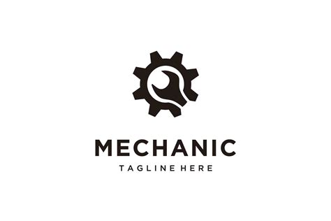 gear wrench spanner logo design icon graphic  sore creative fabrica