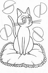 Coloring Moon Sailor Pages Luna Cat Popular Choose Board sketch template